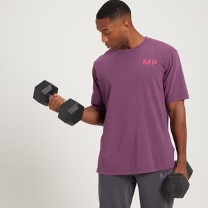 Мужская футболка оверсайз MP Adapt с короткими рукавами и состаренной окраской, темно-фиолетовая