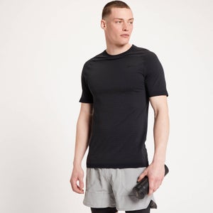 Limited Edition MP vīriešu Tempo Ultra Seamless T-krekls ar īsajām piedurknēm - melns
