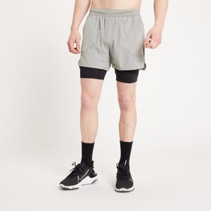 MP Men's Tempo Ultra 2 In 1 Shorts - muški šorts 2 u 1 - sivi
