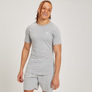 Облегающая мужская футболка Form с коротким рукавом — Цвет: Серый меланж