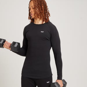 MP vīriešu sporta krekls ar garām piedurknēm “Form” — Melns