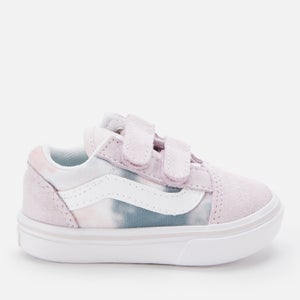 Vans Toddlers' ComfyCush Old Skool Cloud Wash V Trainers - Orchid Ice/True White