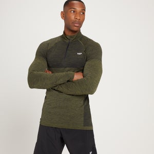 MP Men's Seamless 1/4 Zip - Dark Olive Marl