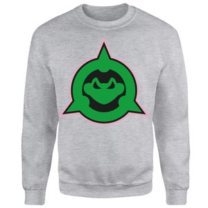 Rare Embroidered Battletoads Logo Sweatshirt - Grey