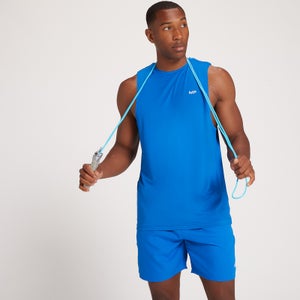 MP vīriešu sporta krekls ar pazeminātu rokas izgriezumu “Repeat MP Graphic Training” — Zils