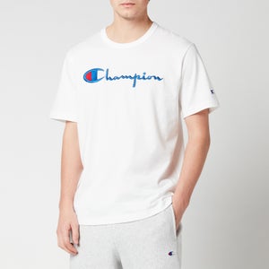 Champion Men's Chest Script Logo T-Shirt - White