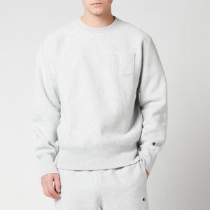 Champion Men's Chest Pocket Sweatshirt - Grey Marl