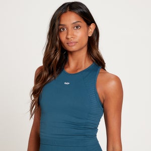 Details about   MyProtein Seamless Top Shirt Ladies Navy Blue Seamless Vest Fitness 
