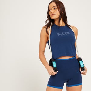 Camiseta corta sin mangas y con espalda nadadora Adapt para mujer de MP - Azul oscuro