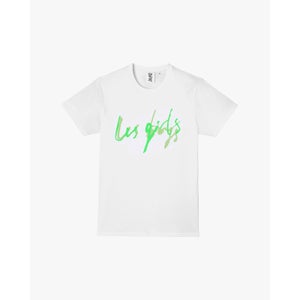 Scratchy Font T-Shirt - White