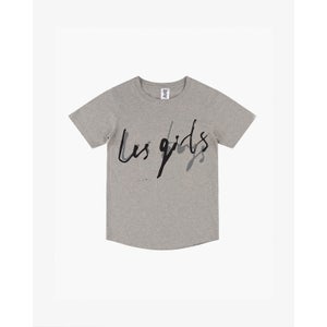 Les Girls Les Boys Women's Scratchy Print T-Shirt - Grey