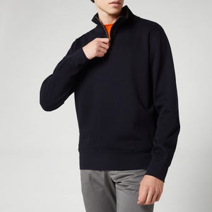 GANT Men's Sacker Rib Half Zip Jumper - Navy