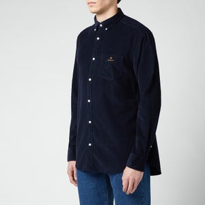 GANT Men's Regular Fit Corduroy Shirt - Evening Blue