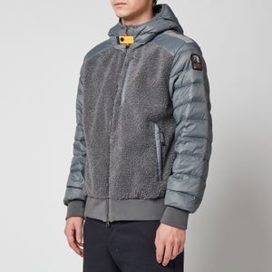Parajumpers Men's Rhino Fleece + Nylon Zipped Sweatshirt - Magnet