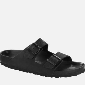 Birkenstock Women's Arizona Slim Fit Mono Leather Double Strap Sandals - Black