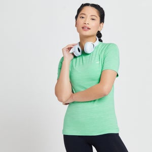MP dámské tričko Performance Training – melírované ledově zelené s bílými tečkami 