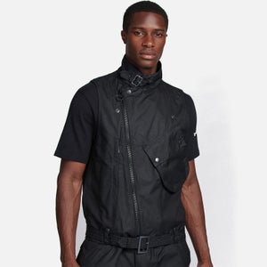 Barbour X Engineered Garments Men's Midtown Wax Gilet - Black