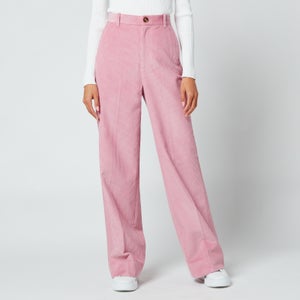 Ted Baker Women's Benitot Straight Wide Leg Corduroy Trousers - Pink