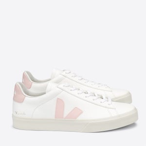 Veja Women's Campo Chrome Free Leather Trainers - Extra White/Petale