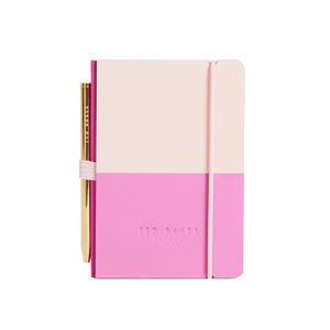 Ted Baker Mini Notebook and Pen - Pink