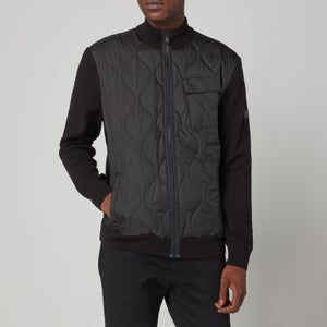 Barbour International Men's Slipstream Quilt Knit Jacket - Black
