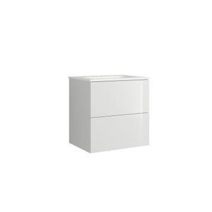 House Beautiful ele-ment(s) 600mm Wall Hung Vanity Unit with Basin - Gloss White