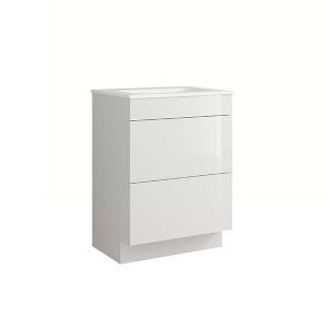 House Beautiful ele-ment(s) 600mm Floorstanding Vanity Unit with Basin - Gloss White