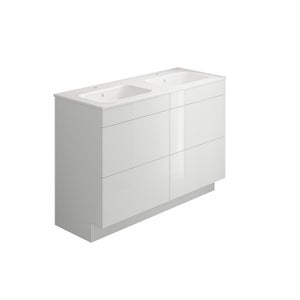 House Beautiful ele-ment(s) 1200mm Floorstanding Vanity Unit with Basin - Gloss White