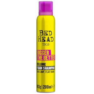 TIGI Bed Head Wash & Care Bigger The Better Volume Foam Shampoo for Fine Hair 200ml