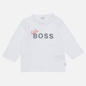 Hugo Boss Baby Long Sleeve Logo T-Shirt - White