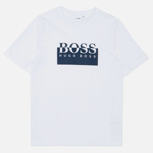 Hugo Boss Kids Short Sleeve Chest Logo T-Shirt - White