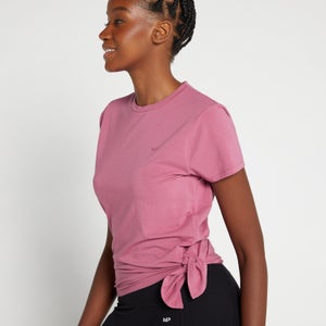 MP moteriški asimetriški „Composure“ marškinėliai trumpomis rankovėmis – Rausvai violetinė