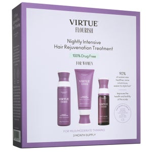 VIRTUE Flourish Nightly Intensive Hair Rejuvenation Treatment Hair Kit 3 piece