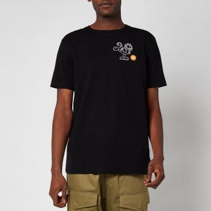 Wood Wood X Garfield Men's Ace Kick Logo T-Shirt - Black