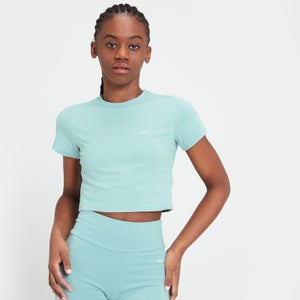 MP Essential Body Fit cropped T-shirt voor dames - IJsblauw