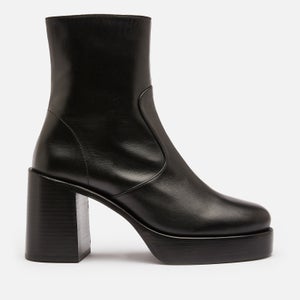 Simon Miller Women's Low Raid Leather Platform Boots - Black