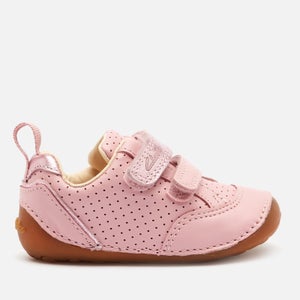 Clarks Toddler Tiny Sky Trainers - Light Pink Lea