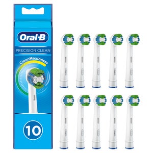 Oral-B Precision Clean Toothbrush Head with CleanMaximiser Technology, Pack of 10 Counts
