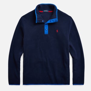 Polo Ralph Lauren Men's Quarter Neck Pullover Sweatshirt - Cruise Navy