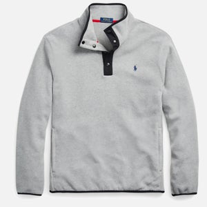 Polo Ralph Lauren Men's Quarter Neck Pullover Sweatshirt - Andover Heather