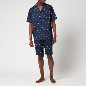 Polo Ralph Lauren Men's Short Sleeve All Over Print Sleep Set - Navy