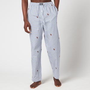 Polo Ralph Lauren Men's All Over Bear Pajama Pants - Navy Multi Plaid