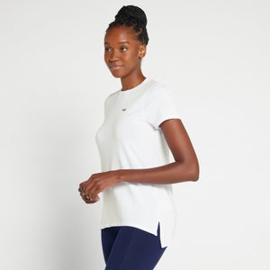 MP moteriški ilgi „Composure“ marškinėliai trumpomis rankovėmis – Balta