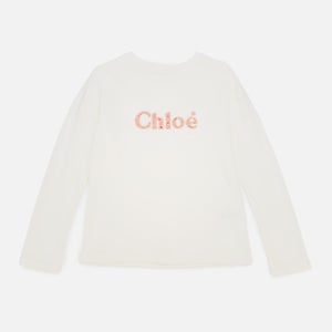 Chloé Girls Long Sleeve T-Shirt - Offwhite