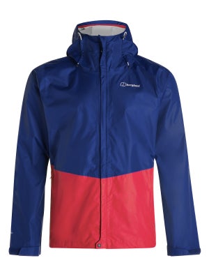 Men's Deluge Vented Waterproof Jacket - Blue / Red