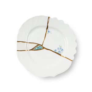 Seletti Kintsugi Dessert Plate - Blue