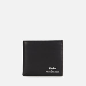Polo Ralph Lauren Men's Smooth Leather Gold Foil Wallet - Black