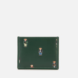 Polo Ralph Lauren Men's All Over Bear Print Card Case - Forest Green