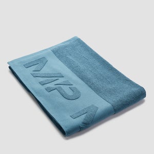 Asciugamano grande con marchio MP - Blu pietra