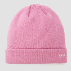 MP adīta cepure — Spilgti rozā/balta